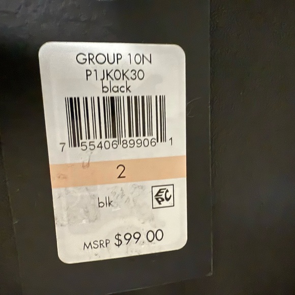 DKNY Black Faux Leather Pants - Picture 8 of 8